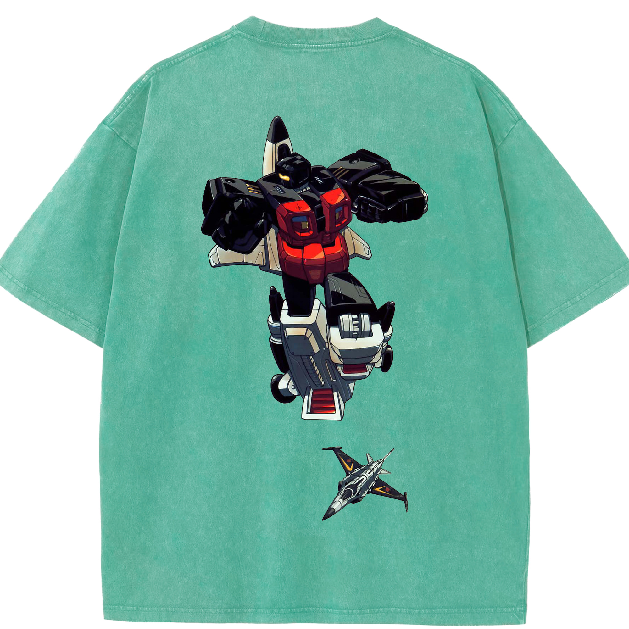 （画像用）  綿100% ヴィンテージ風 半袖Tシャツ（背面プリント）